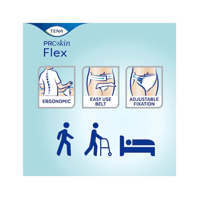 Tena Flex Super Pannolone Per Incontinenza A Cintura Small 30 Pezzi-5