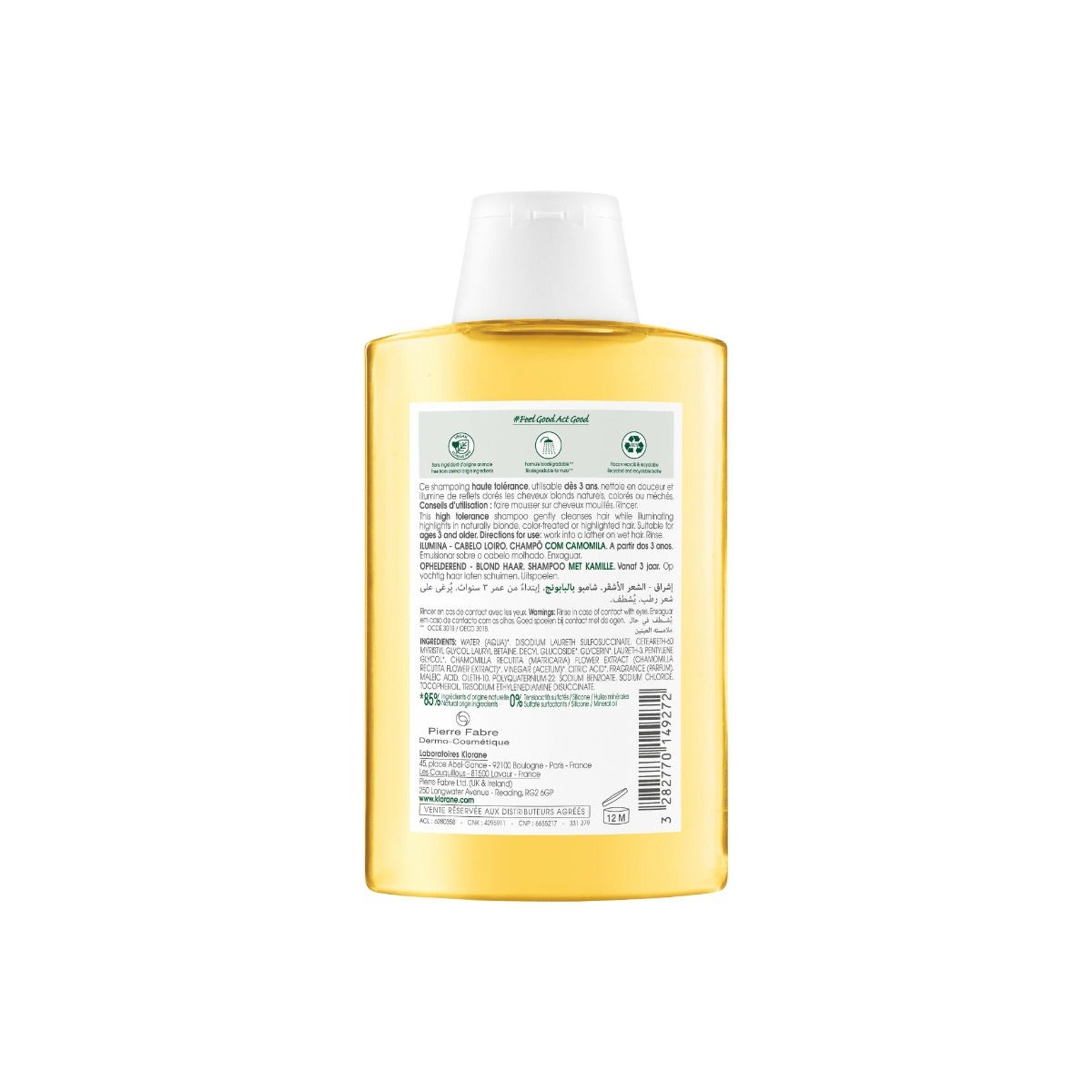 Klorane Shampoo Camomilla 200ml-1