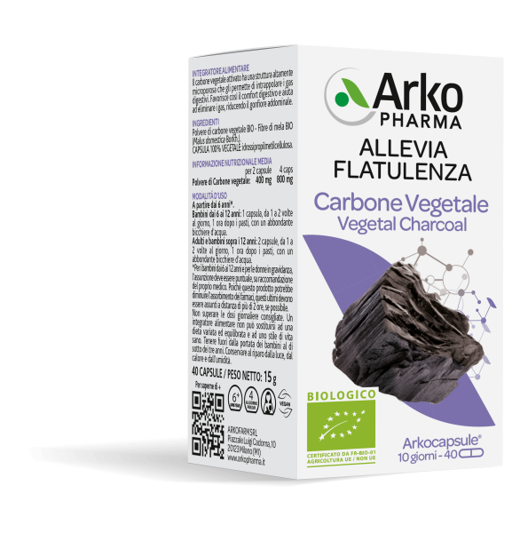 Arkocapsule Carbone Vegetale Bio 40 Capsule