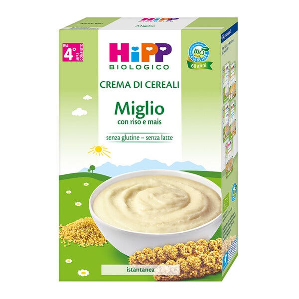 Hipp Bio Crema Di Miglio Con Riso E Mais Per Bambini 4 Mesi+ 200g-1