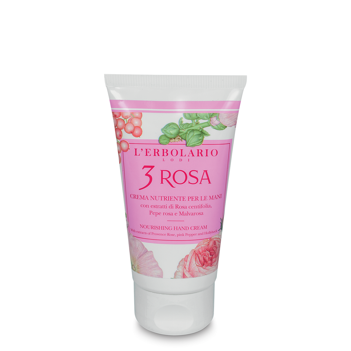 L'Erbolario 3 Rosa Crema Emulsione Per Le Mani Nutriente 75ml-1