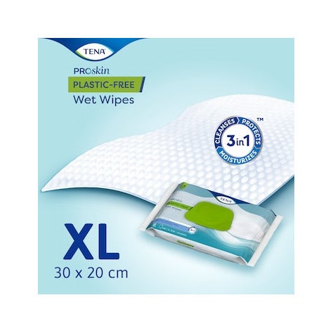 Tena Wet Wipes Plastic Free Salviette Umidificate Per Adulti 48 Pezzi-5