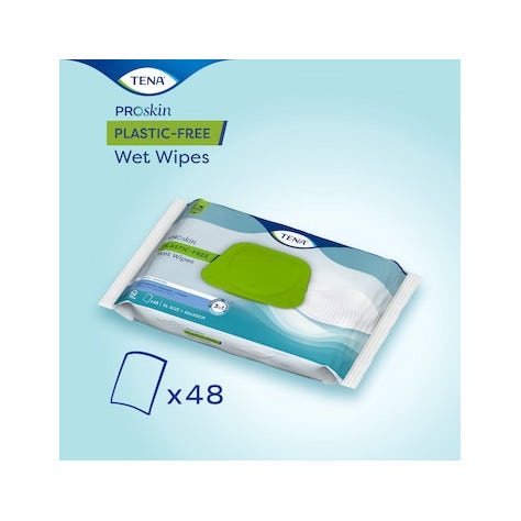 Tena Wet Wipes Plastic Free Salviette Umidificate Per Adulti 48 Pezzi-6