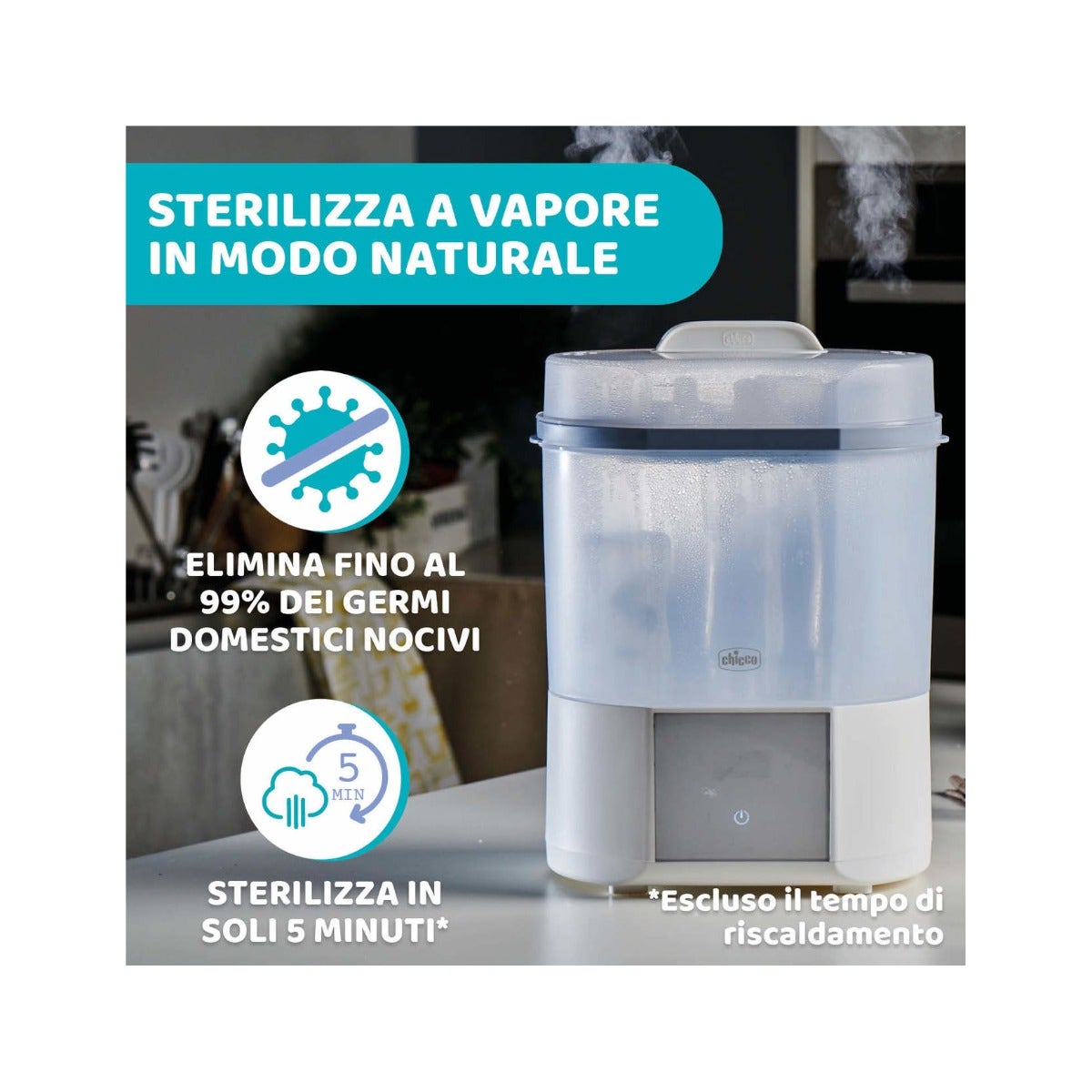 Chicco Sterilizzatore Con Asciugatura Rapido Per Biberon E Piccoli Oggetti-2