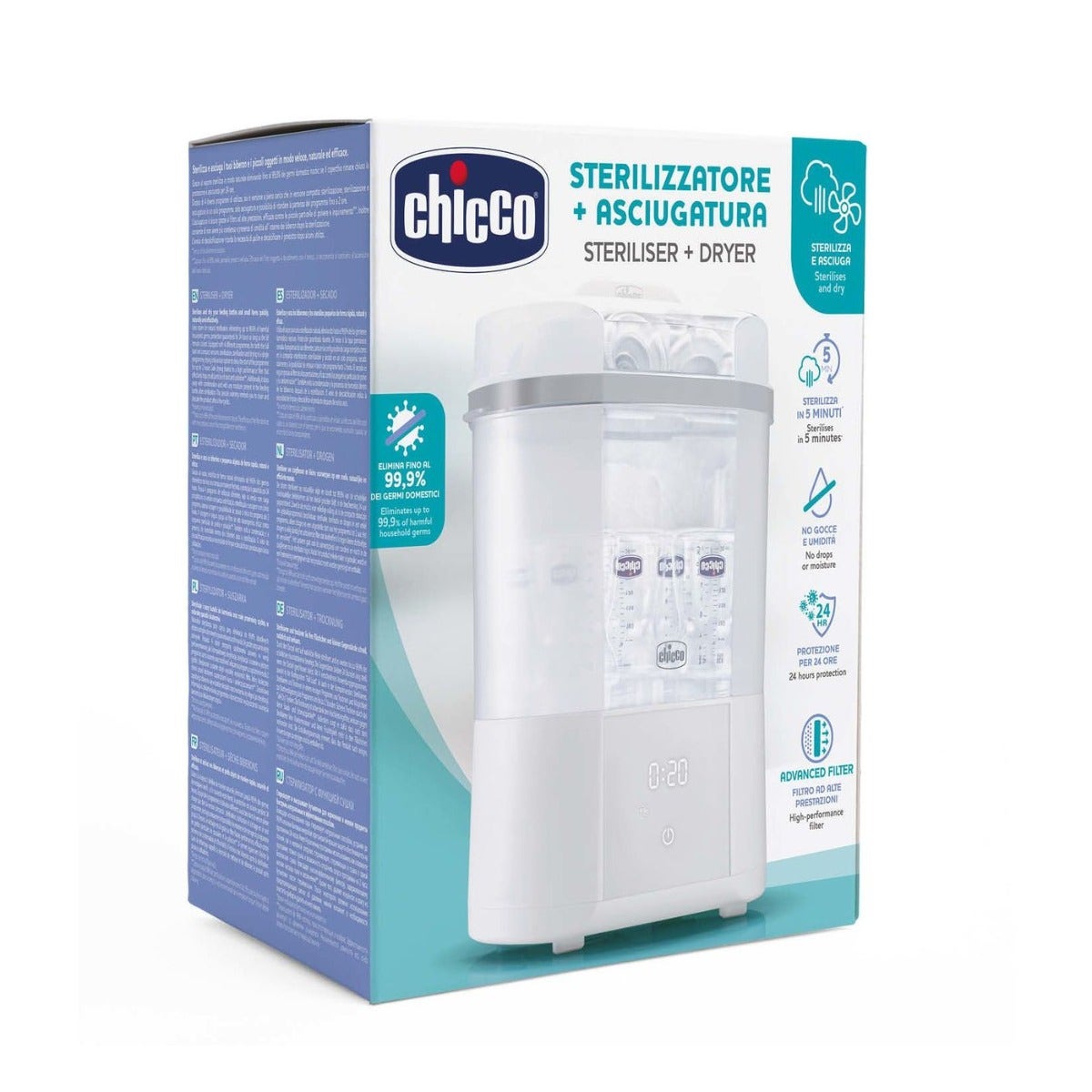 Chicco Sterilizzatore Con Asciugatura Rapido Per Biberon E Piccoli Oggetti-1