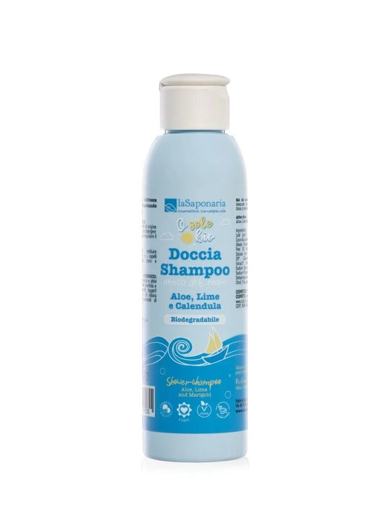 La Saponaria Doccia Shampoo Amico Del Mare Biodegradabile Corpo E Capelli 150ml-3
