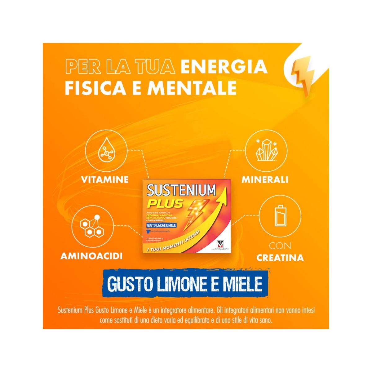 Sustenium Plus Limone e Miele 22 Bustine-19