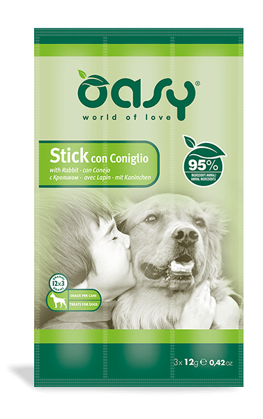 Oasy Snack Con Coniglio Per Cani 3 Sticks-1