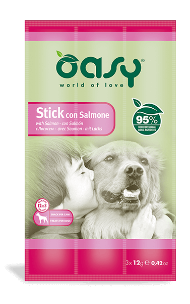 Oasy Snack Con Salmone Per Cani 3 Sticks-1