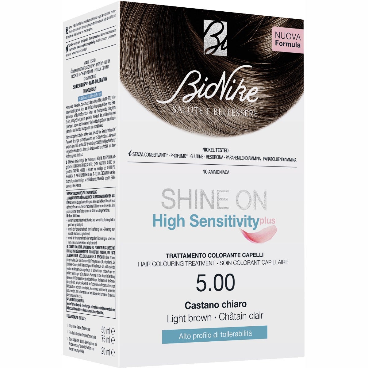 Bionike Shine On High Sensitivity Plus Castano Chiaro 5.00-1