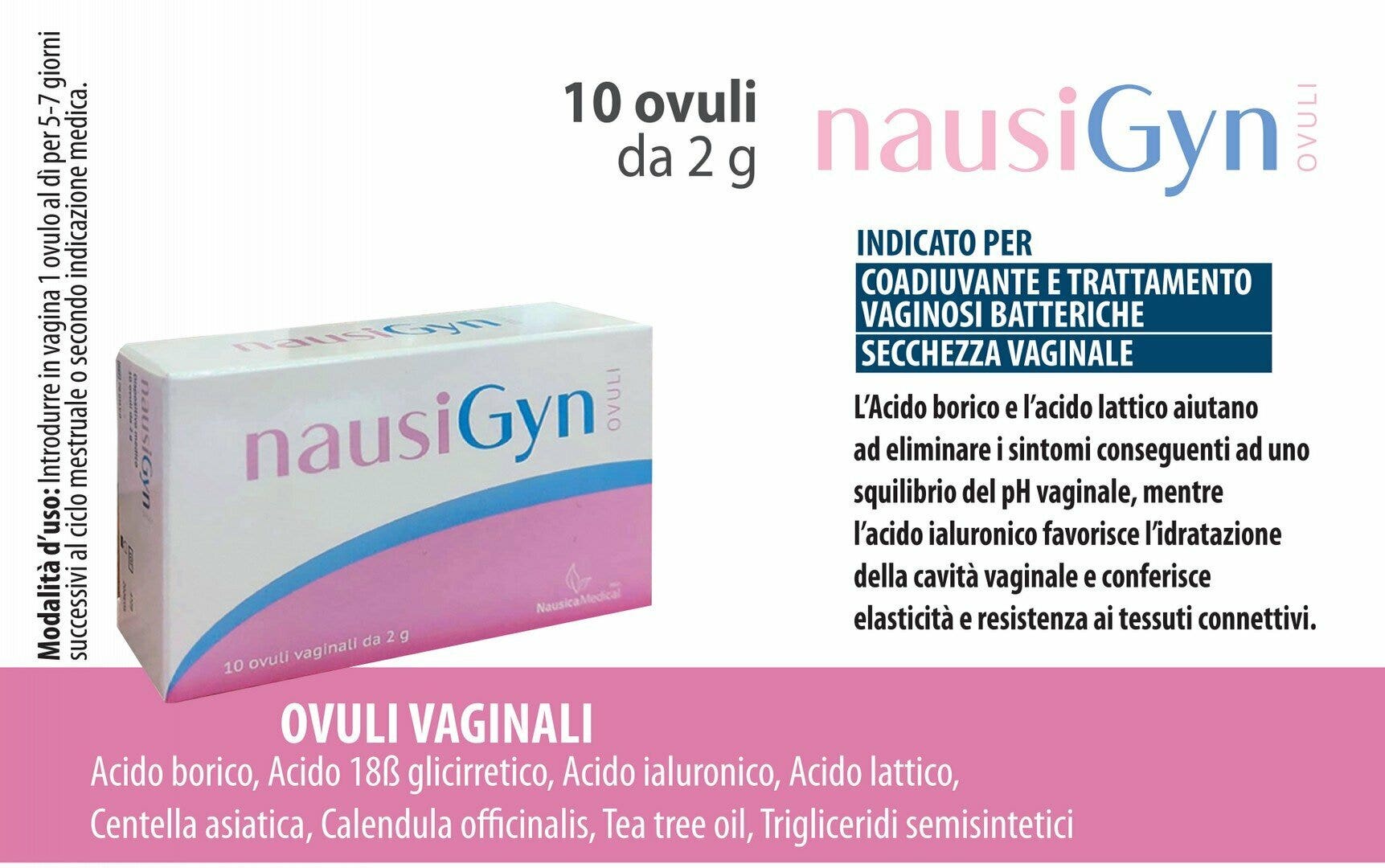 NausiGyn Ovuli Vaginali 10 Pezzi-2