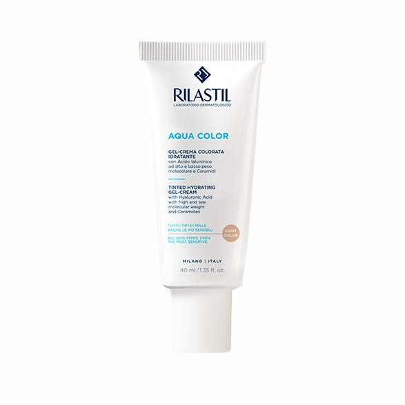 Rilastil Aqua Color Gel Crema Colorata Idratante Tonalità Light 40ml-1