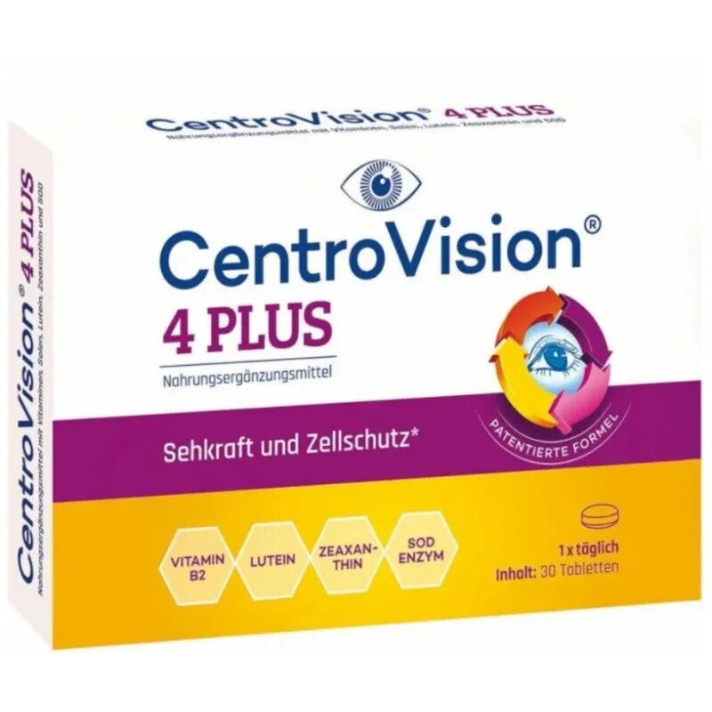 Centrovision 4 Plus Integratore per Retina Occhi 30 Tavolette-1