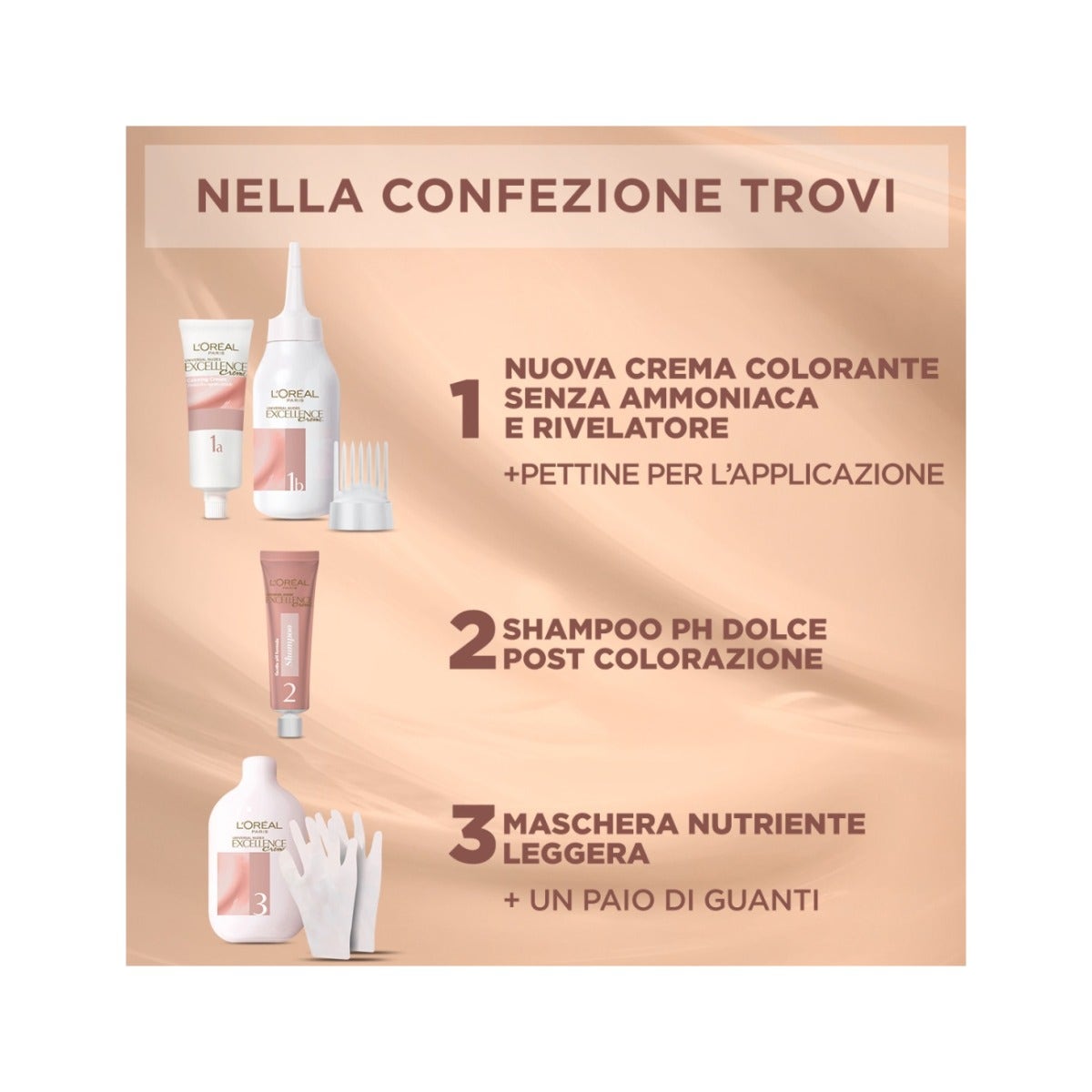 L'Oréal Paris Kit Excellence Universal Nude Colorazione Permanente 9U Biondo Chiarissimo Universale-5