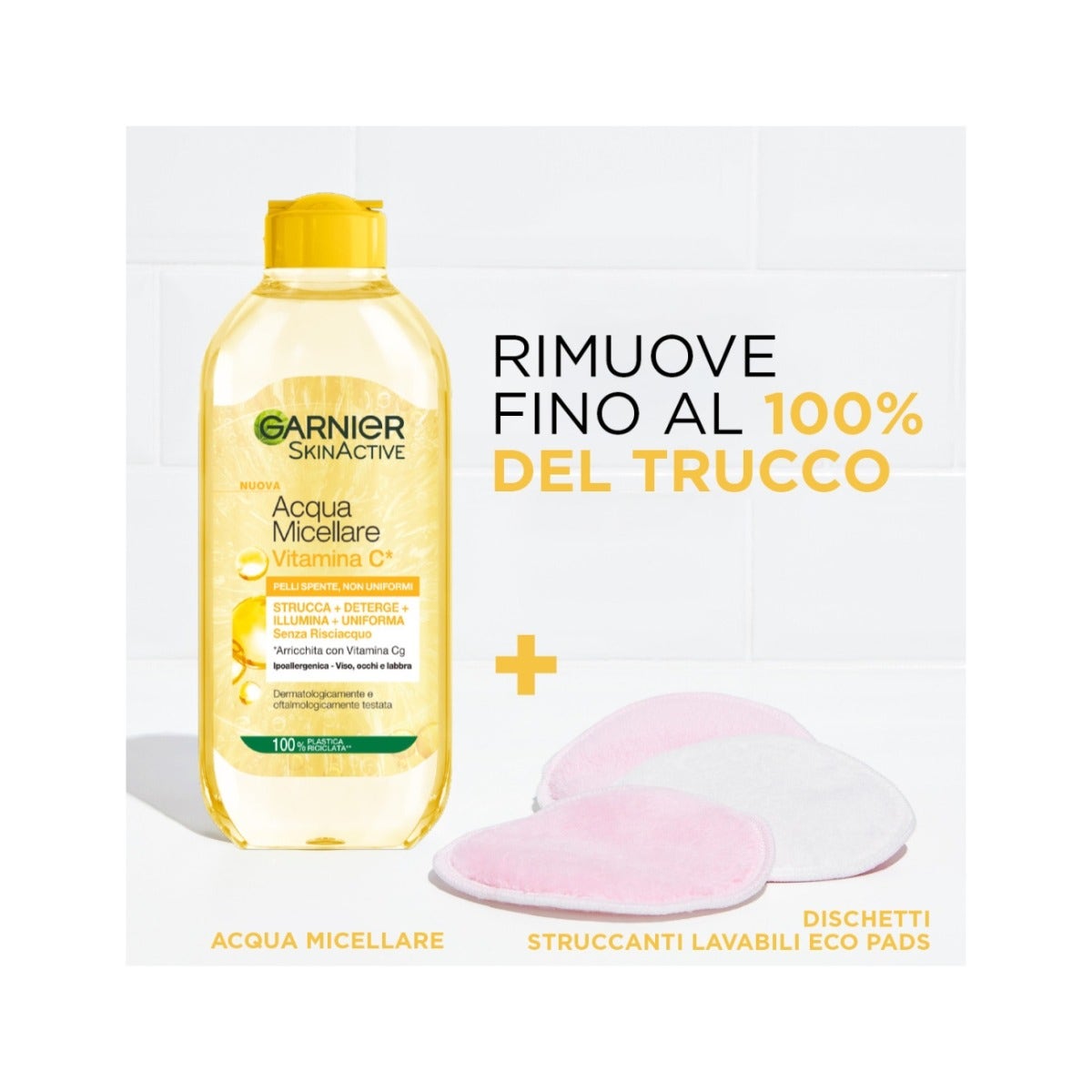 Garnier Acqua Micellare Vitamina C Detergente E Struccante Viso 400ml-2