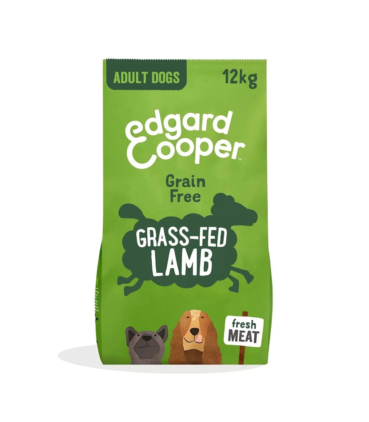 Edgard & Cooper Adult Agnello Nutrito Con Erba Senza Cereali Cibo Secco per Cani 12kg-1