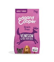 Edgard & Cooper Adult Carne Fresca Di Cervo E Anatra Allevata A Terra Senza Cereali Cibo Secco per Cani 7kg-1