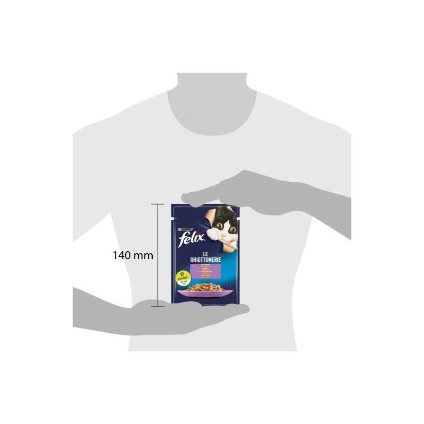 Purina Felix Le Ghiottonerie Gusto Coniglio Cibo Umido Gatti Adulti Busta 85g-4