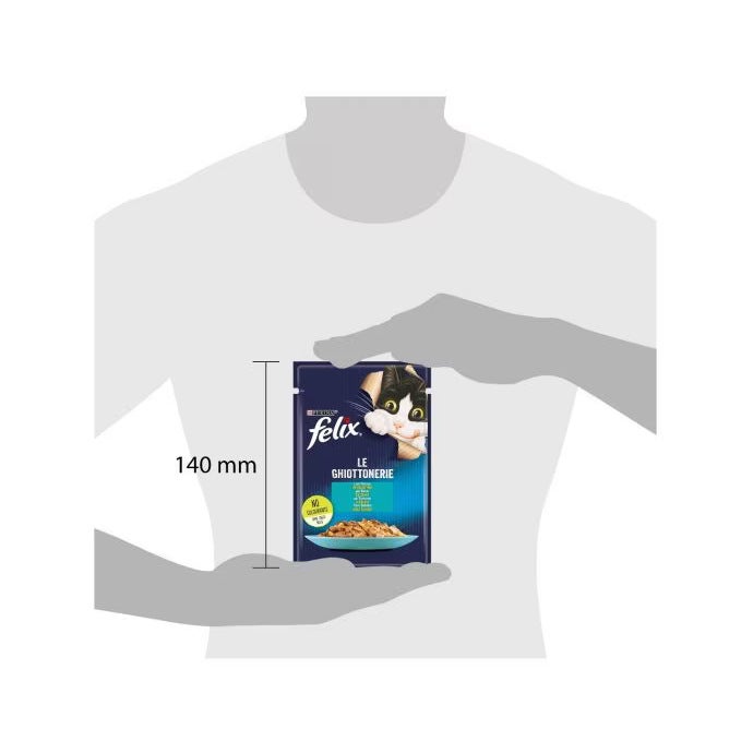Purina Felix Le Ghiottonerie Gusto Tonno Cibo Umido Gatti Adulti Busta 85g-4