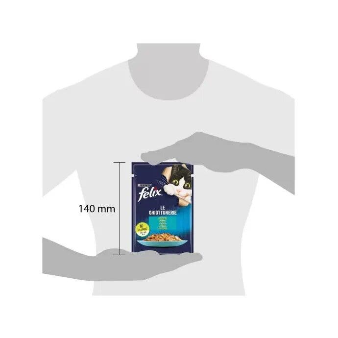 Purina Felix Le Ghiottonerie Gusto Tonno Cibo Umido Gatti Adulti Busta 85g-4