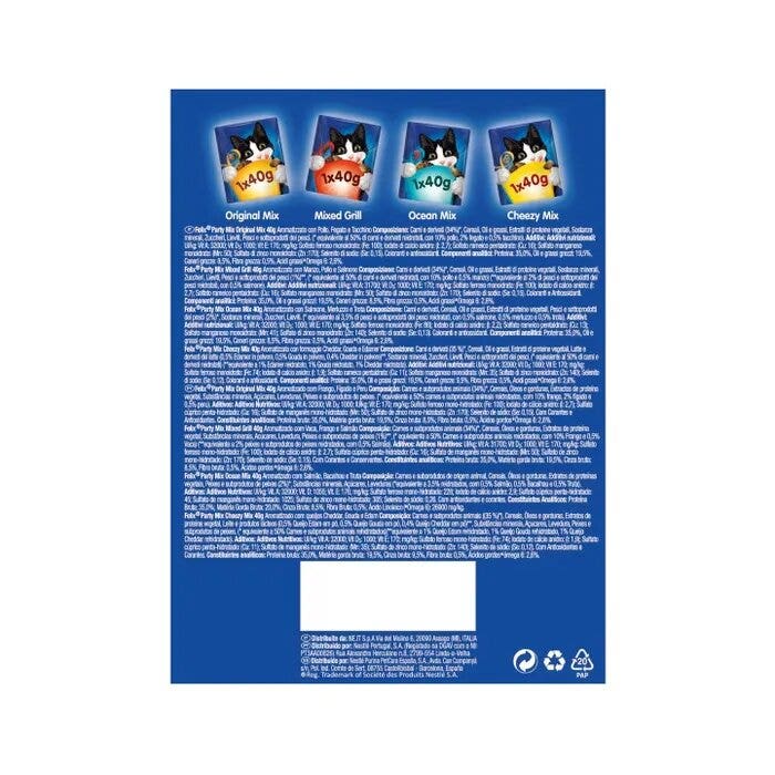 Purina Felix Party Mix Favourite 4 Snack Gatti Adulti Busta 4x40g-3