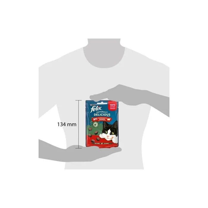 Purina Felix Naturally Delicious Gusto Manzo Cibo Umido Gatti Adulti Busta 50g-7