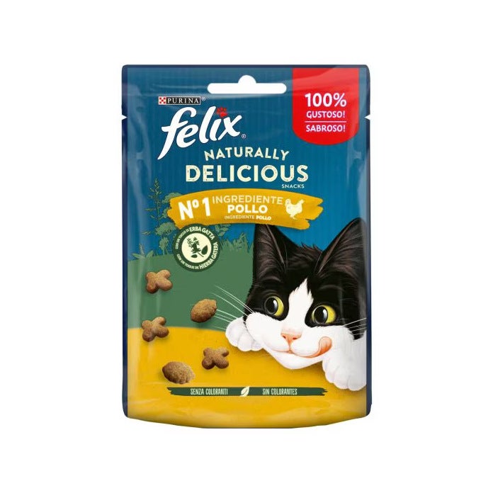 Purina Felix Naturally Delicious Gusto Pollo Cibo Umido Gatti Adulti Busta 50g-1