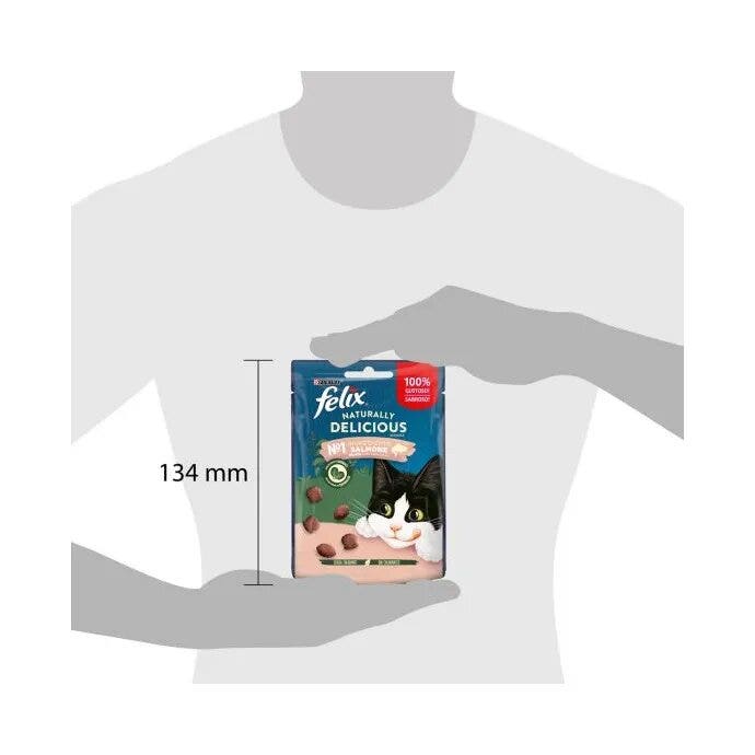 Purina Felix Naturally Delicious Gusto Salmone Cibo Umido Gatti Adulti Busta 50g-8