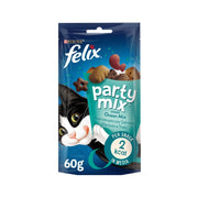 Purina Felix Party Mix Mix Ocean Salmone/Merluzzo/Trota Snack Gatti Adulti 60g-1