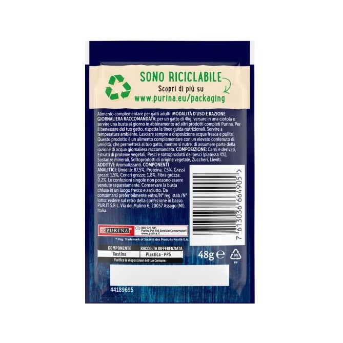 Purina Felix Soup Gusto Platessa Cibo Umido Gatti Adulti Busta 48g-2
