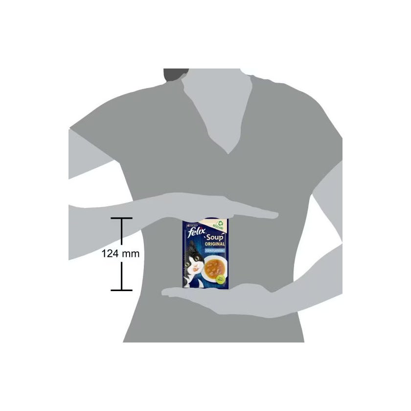 Purina Felix Soup Gusto Platessa Cibo Umido Gatti Adulti Busta 48g-5