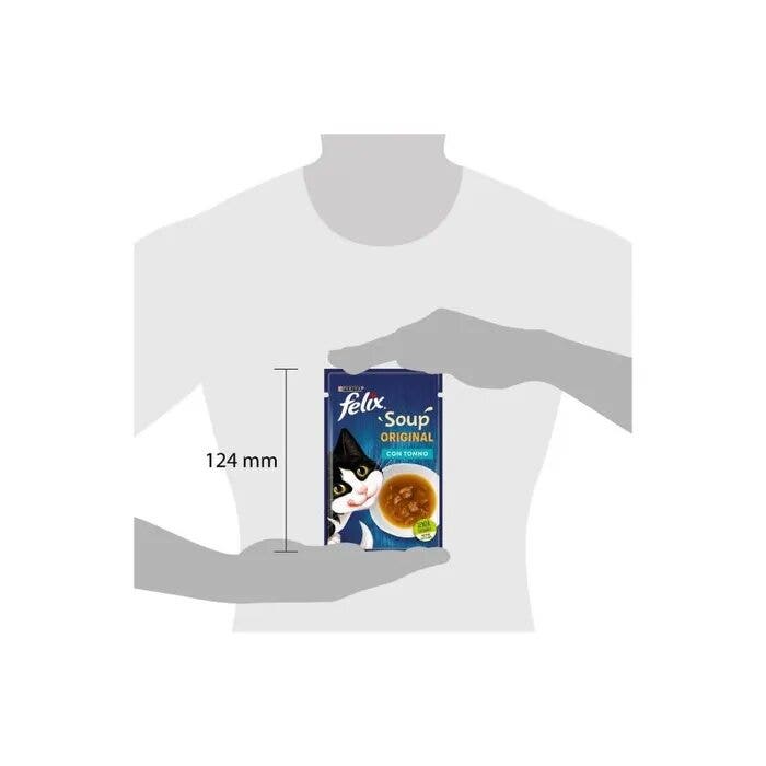 Purina Felix Soup Gusto Tonno Cibo Umido Gatti Adulti Busta 48g-4