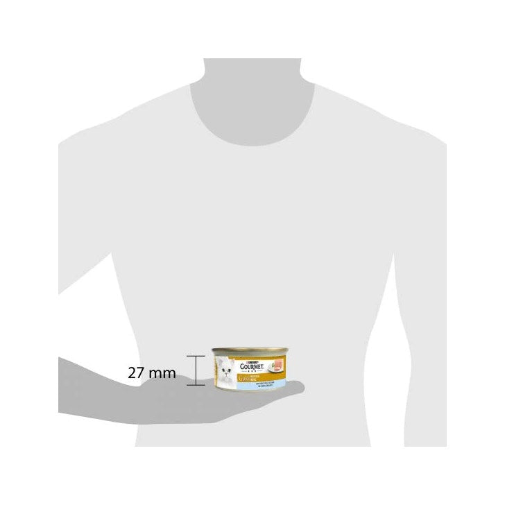 Purina Gourmet Gold Mousse Con Pesce Dell'Oceano Per Gatti Lattina 85g-2