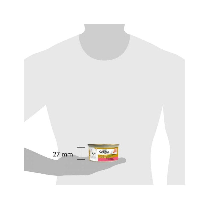Purina Gourmet Gold Mousse Con Trota E Pomodori Per Gatti Lattina 85g-3