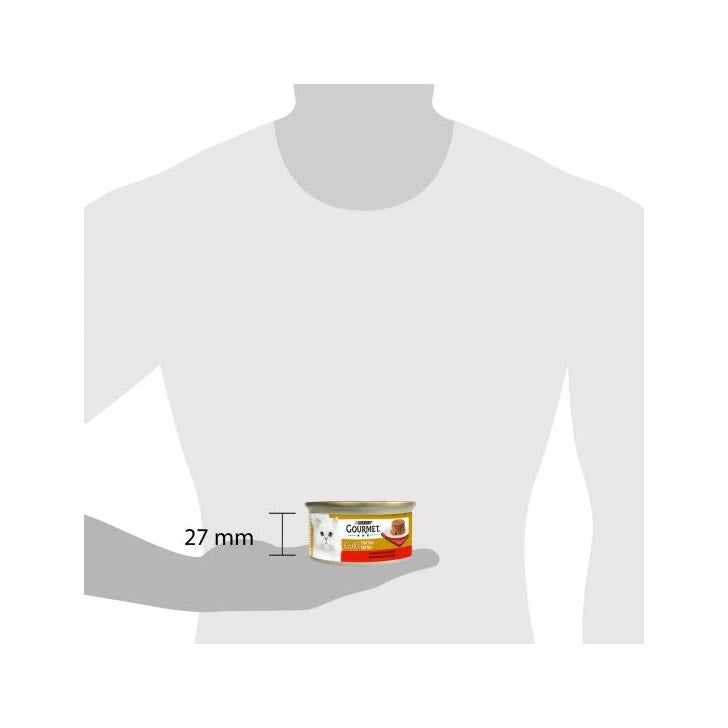 Purina Gourmet Gold Tortini Con Manzo E Pomodori Per Gatti Lattina 85g-2