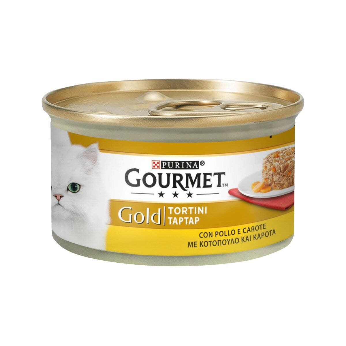 Purina Gourmet Gold Tortini Con Pollo E Carote Per Gatti Lattina 85g-3