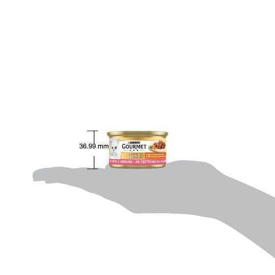 Purina Gourmet Gold Dadini In Salsa Con Trota E Verdure Per Gatti Lattina 85g-2