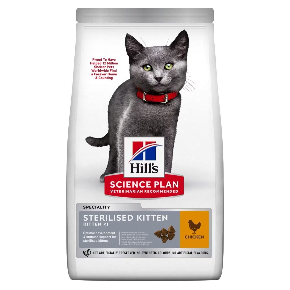 Hill's Science Plan Sterilised Kitten Cibo Secco Con Pollo Per Gattini Sterilizzati Sacco 1,5kg-1