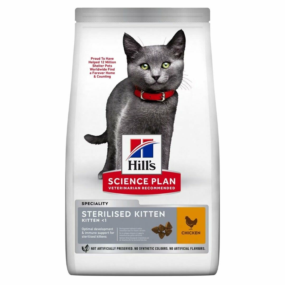 Hill's Science Plan Sterilised Kitten Cibo Secco Con Pollo Per Gattini Sterilizzati Sacco 7kg-2