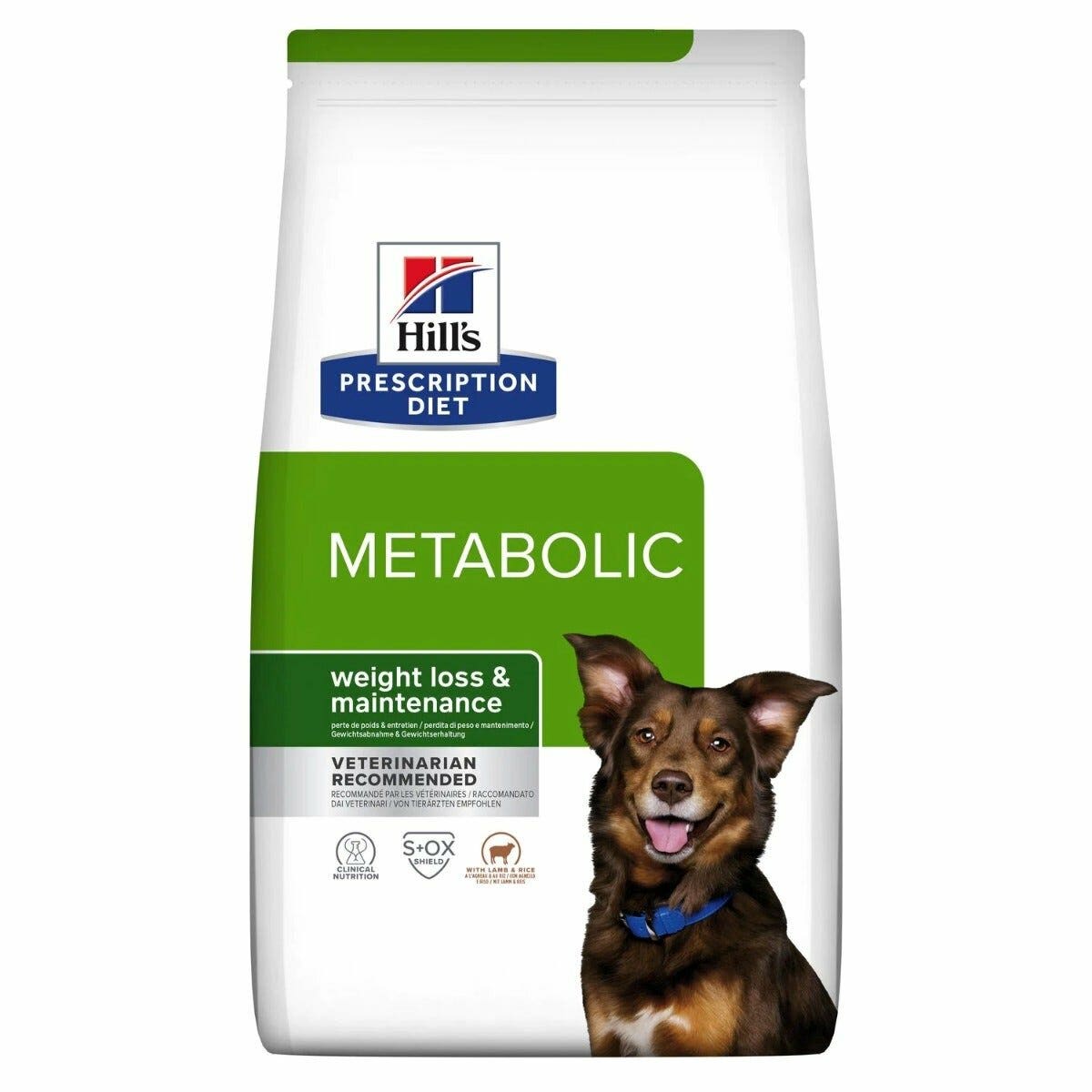 Hill's Prescription Diet Metabolic Cibo Secco Con Agnello Cani Adulti Sacco 1,5kg-2