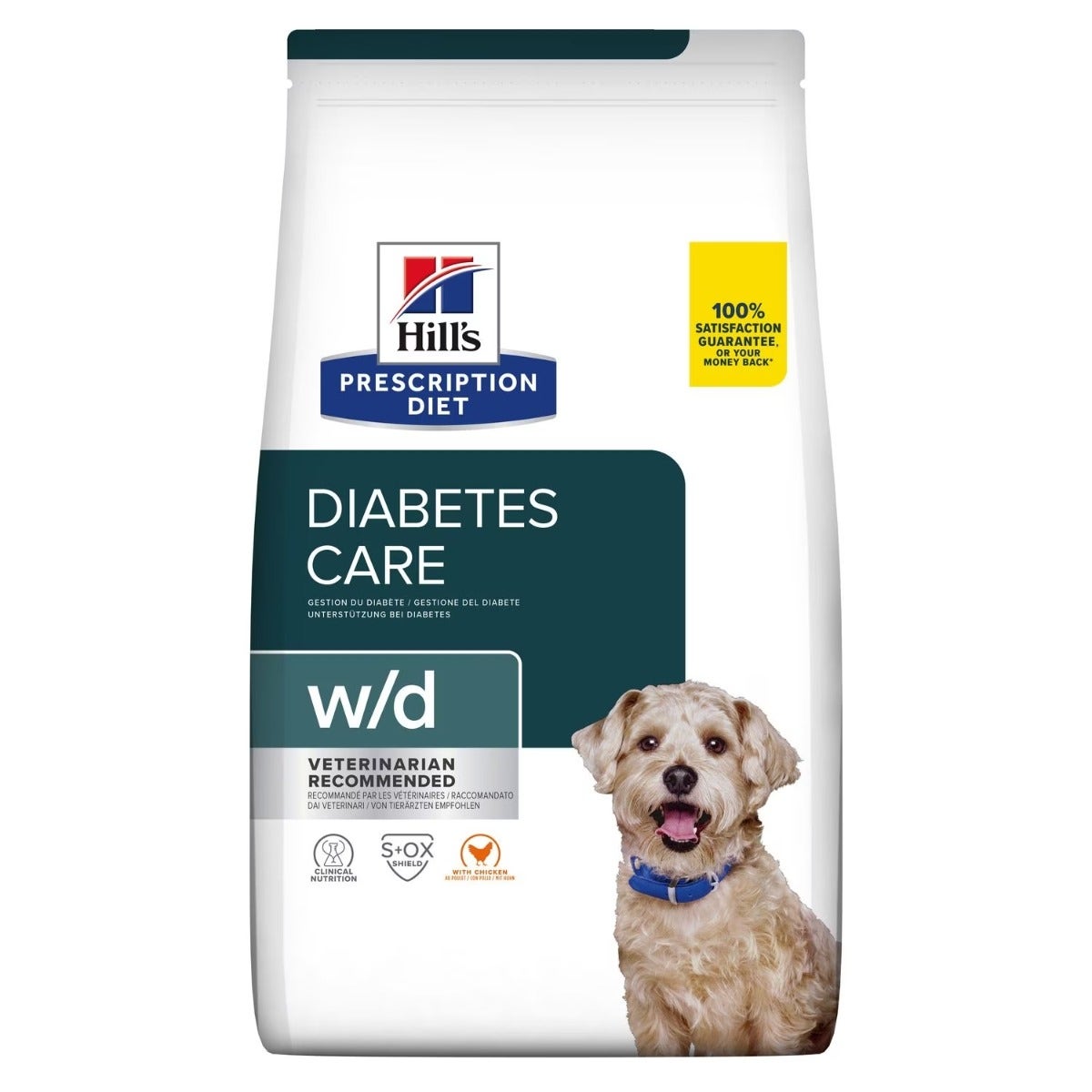 Hill's Prescription Diet Diabetes Care w/d Crocchette Con Pollo Per Cani Adulti Sacco 10kg-1