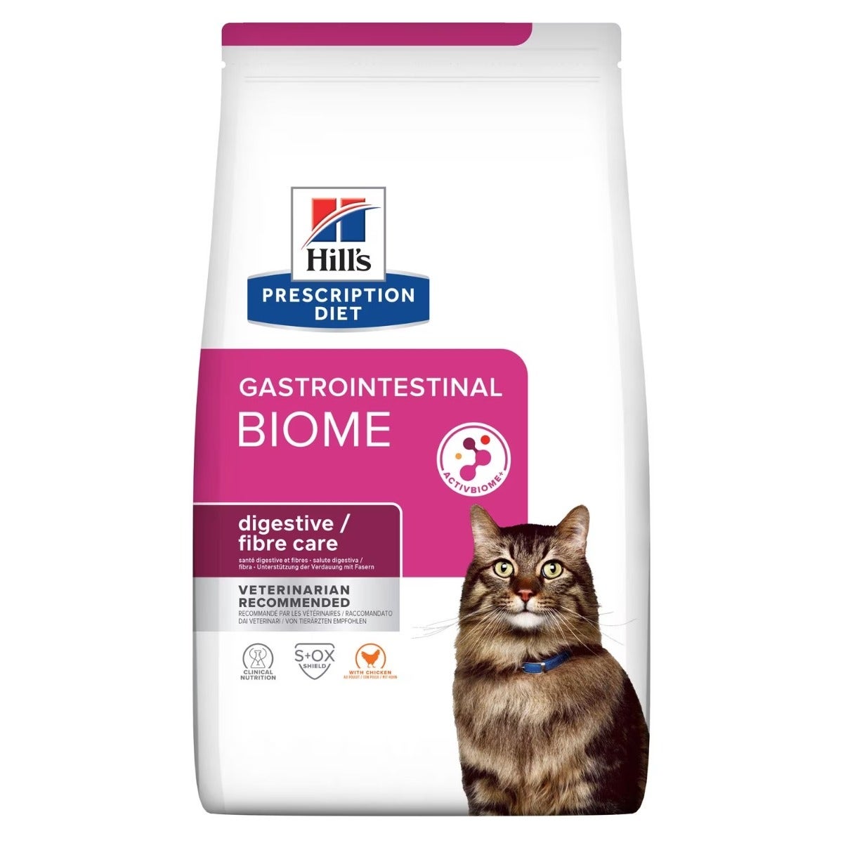 Hill's Prescription Diet Gastrointestinal Biome Crocchette Con Pollo Per Gatti Adulti Sacco 3kg-1