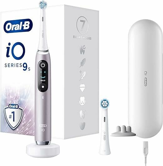 Oral-B iO 9S Spazzolino Elettrico Ricaricabile Rosa + 2 Testine-1