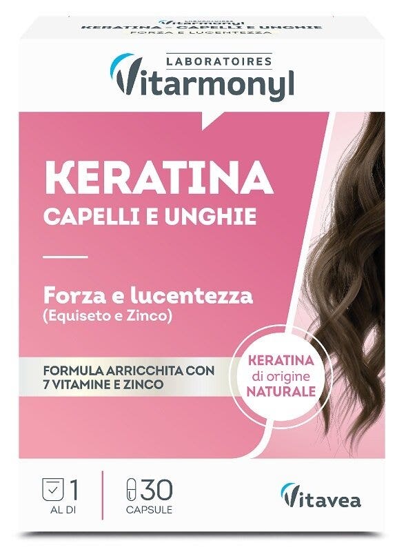 Vitarmonyl Optima Beauty Capelli & Unghie Keratina 30 Capsule-2