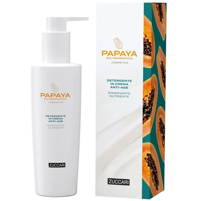 Papaya Cosmetics Detergente Crema Anti-Age Rinnovatore/Nutriente 200ml-2