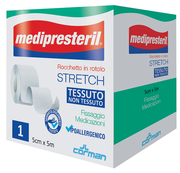Medipresteril Rocchetto Rotolo Stretch Tessuto Non Tessuto 5 cm x 500 cm-0