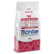 Monge Natural Superpremium Monoprotein Manzo Cibo Secco Per Gattini Sacco 1,5Kg-1