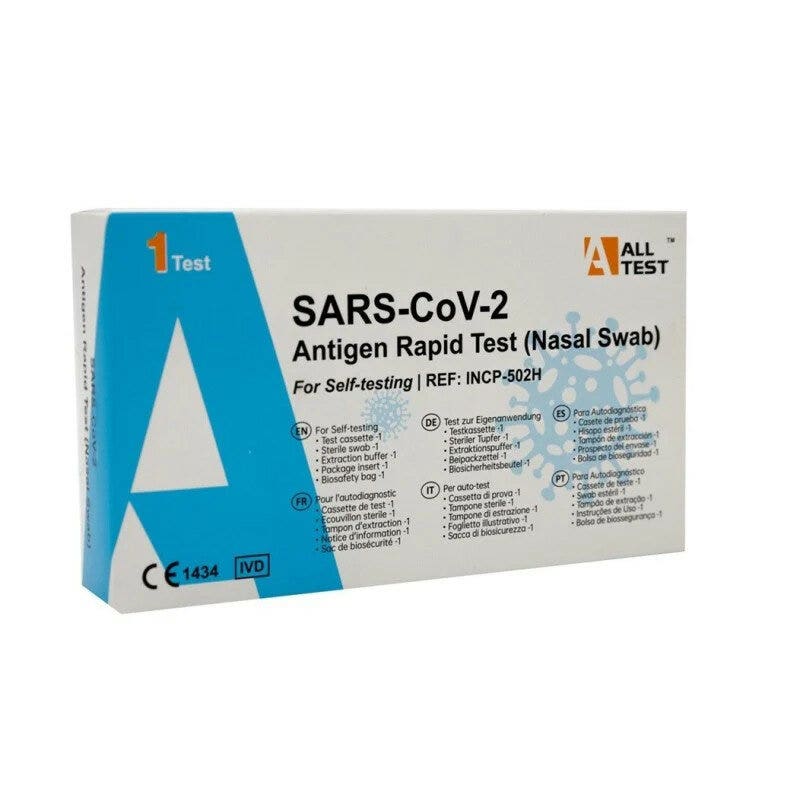 Alltest Test Antigenico Rapido Autodiagnostico Covid-19 in Tamponi Nasali-2