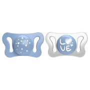 Chicco Succhietto Micro Azzurro Silicone 2 Pezzi 0-2 Mesi