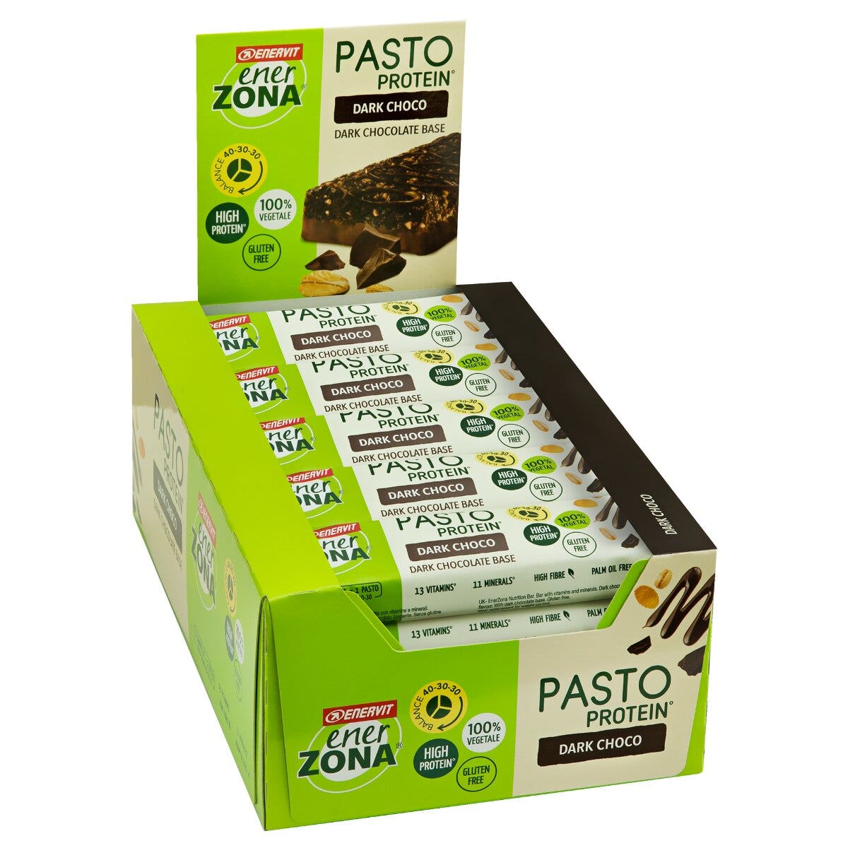 Enerzona Pasto Protein Dark Choco 25 Barrette Da 55g-1